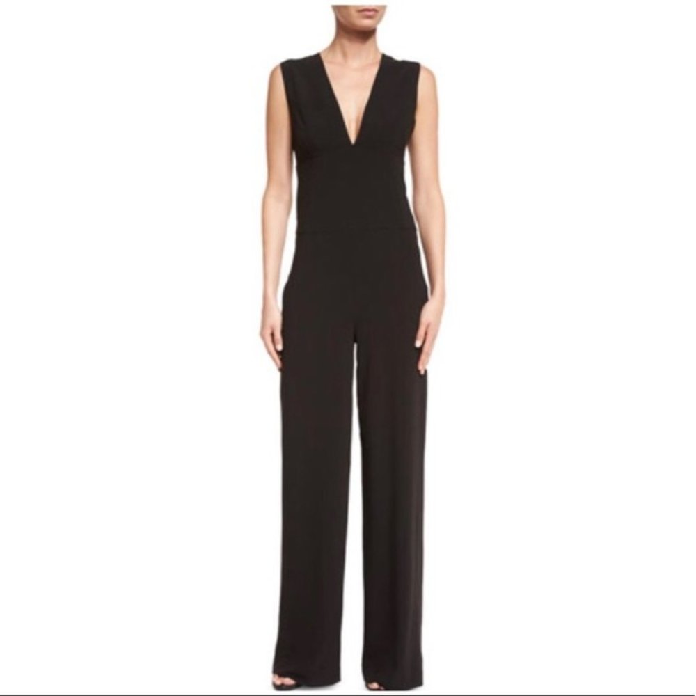 Halston Heritage Black Jumpsuit NEW size 8